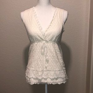 Maurices White Lace Tank